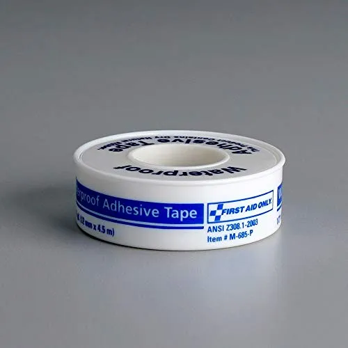 1/2"X5 Yd. Waterproof First Aid Tape - W-M685-P