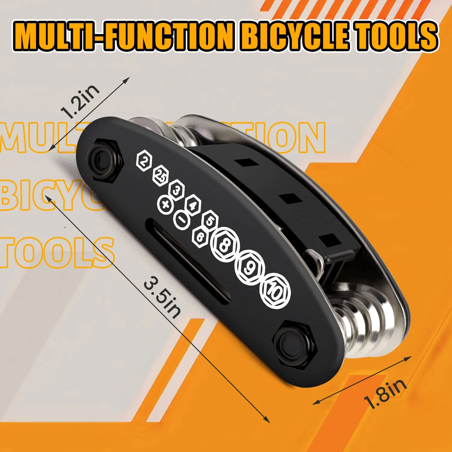 Bike Repair Tool Kit, 16 in 1 Bicycle Multitool Bike Tools Kit with Bike Tire Hex Spoke Wrench, Portable Mountain Bike Multi Tool Kit Set
