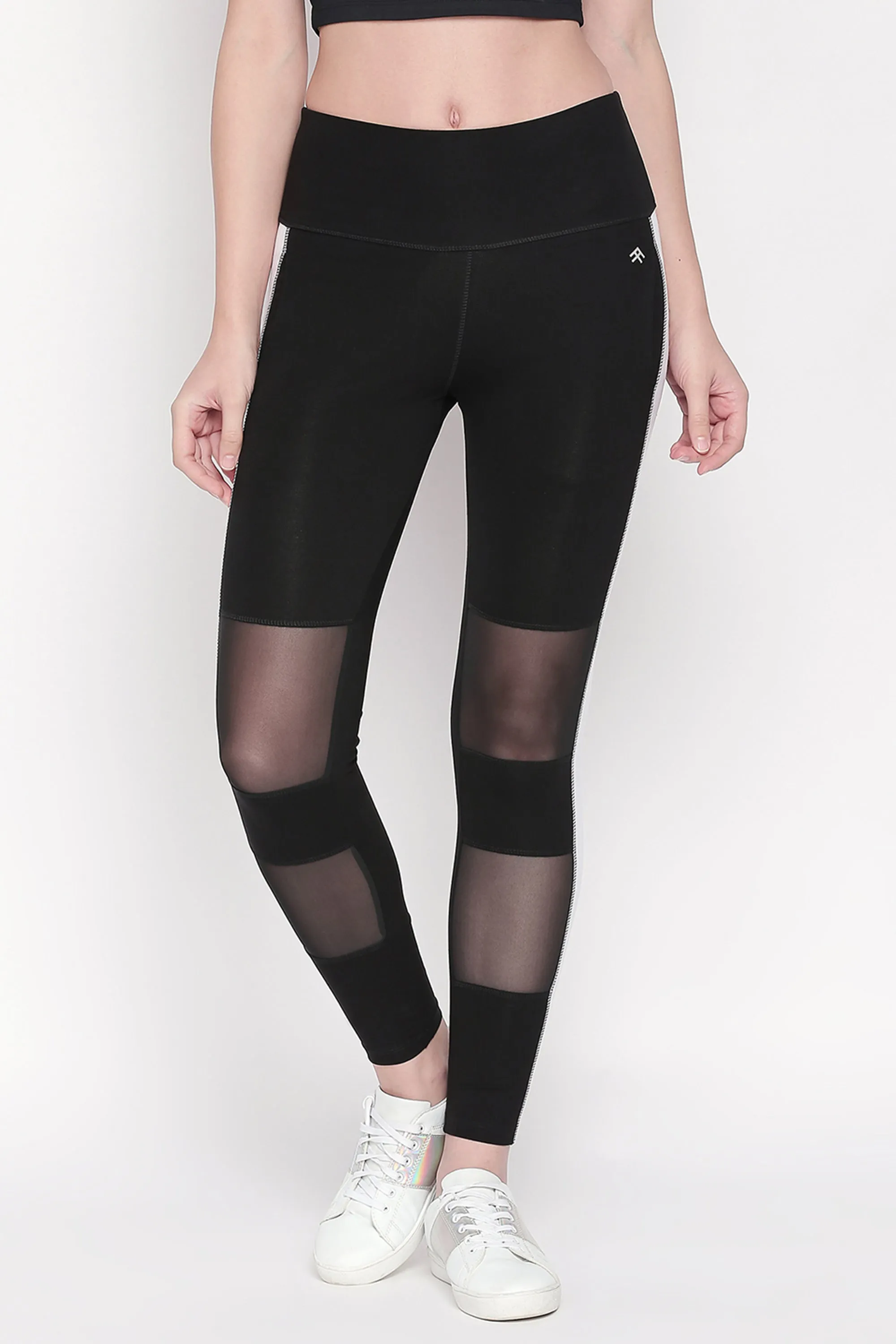 Black and White High Waisted Leggings - LG13