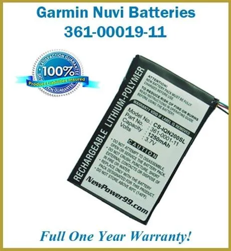 Extended Life Battery For Garmin Nuvi - 361-00019-11