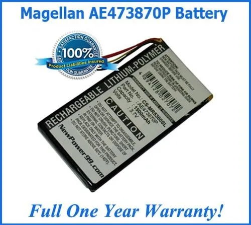 Extended Life Battery For Magellan - AE473870P