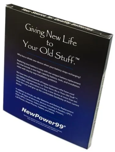 Garmin Nuvi 1350T Battery Replacement Kit with Tools, Video Instructions and Extended Life Battery