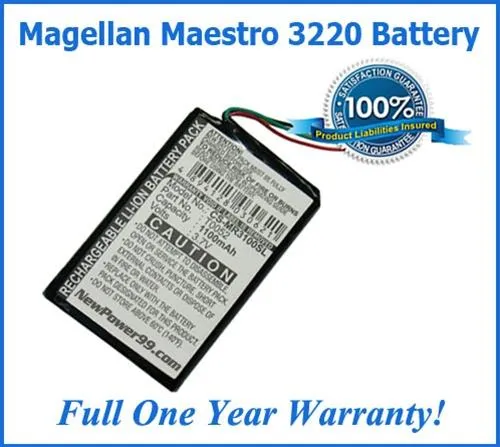 Magellan Maestro 3220 Battery Replacement Kit with Tools, Video Instructions and Extended Life Battery