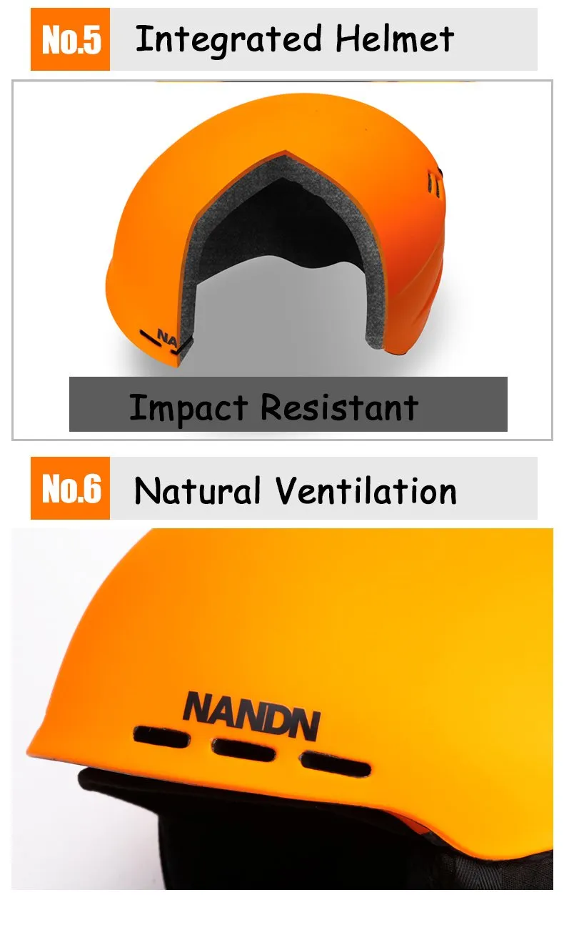 NANDN Pro Ski Snowboard Helmet