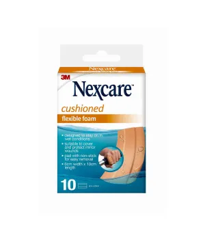 Nexcare Cushioned Flexible Foam Dressing Lengths 6Cmx10Cm 10S