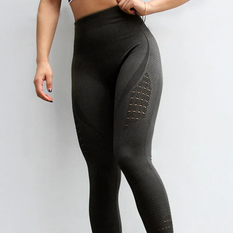 SALSPOR Women Yoga Pants Sports Running Sportswear Stretchy Fitness Leggings