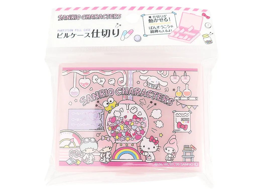 Sanrio pill case with partition
