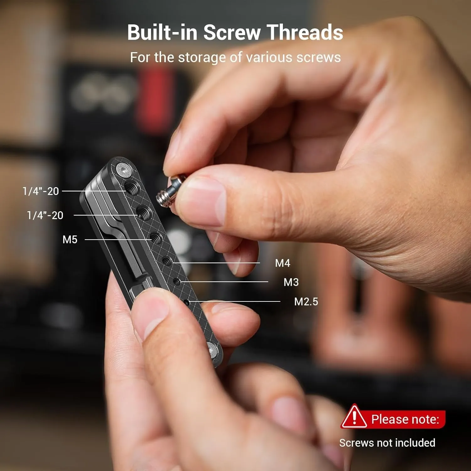 SmallRig 7-Blade Multi-Tool with Screw Storage - Available in Silver, Black ( AAK2213D, 4681 )