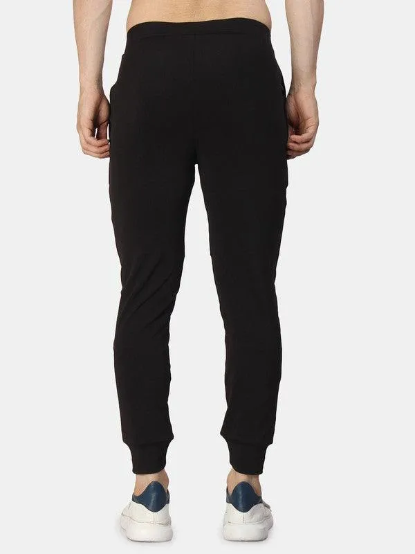 Strechable black Trackpant with ZIP pockets for Men and boys