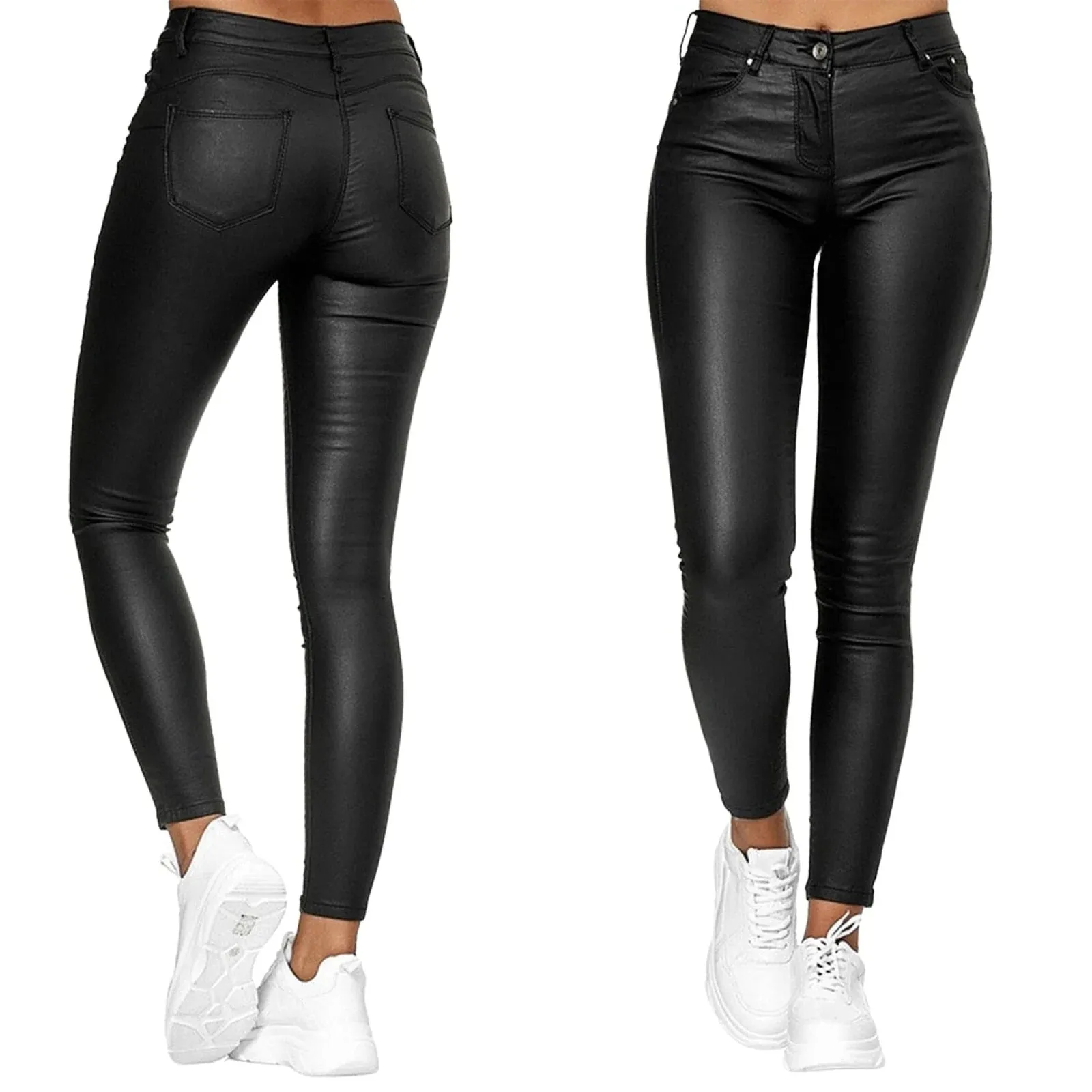 Stretchable Leather Pants