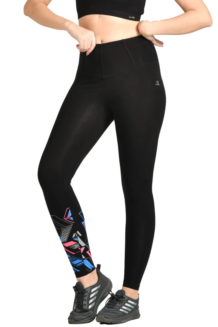 STYLISH WOMEN'S COTTON WORKOUT PANTS WITH SCREEN PRINT – IDEAL FOR GYM AND YOGA
