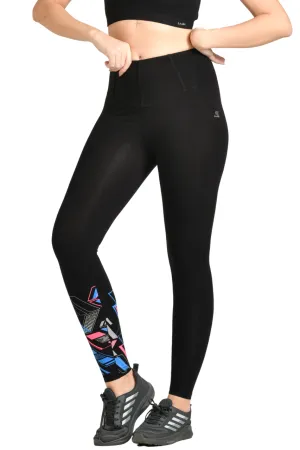 STYLISH WOMEN'S COTTON WORKOUT PANTS WITH SCREEN PRINT – IDEAL FOR GYM AND YOGA