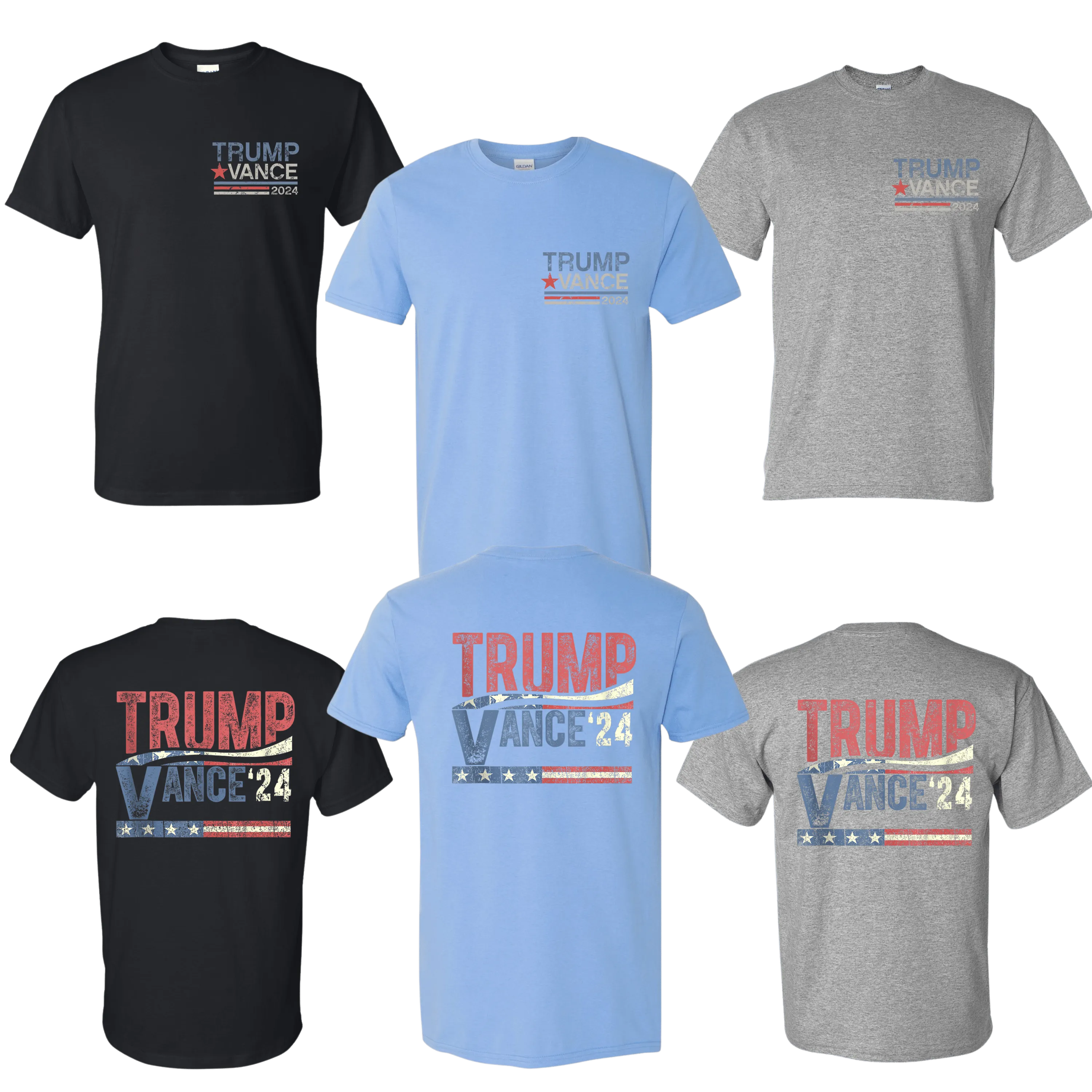 Trump Vance Vintage 2024 T-Shirt - DryBlend Moisture Wicking High Quality TShirt Funny Shirt Unisex shirt GenX Shirt