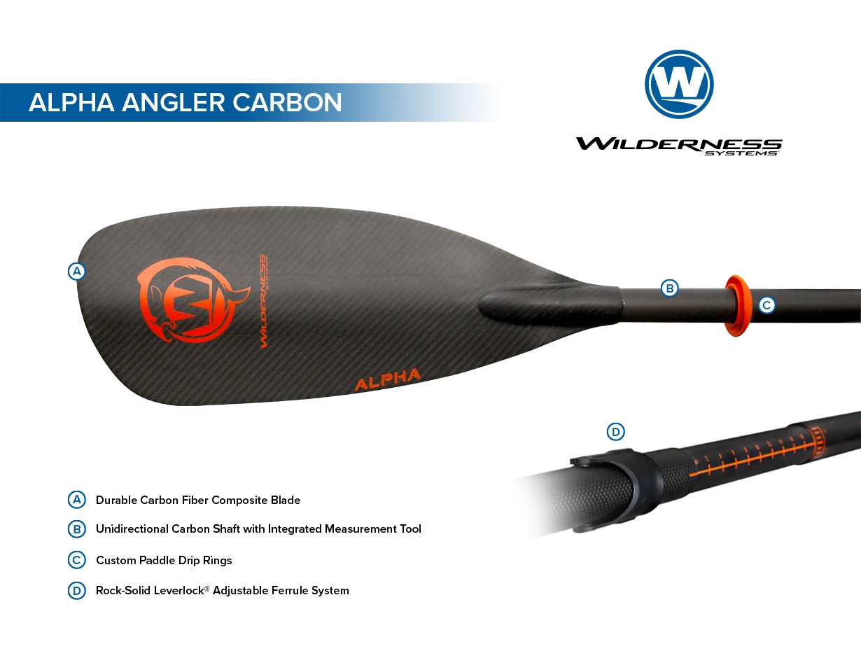 Wilderness Systems Alpha Angler Paddles